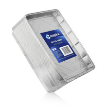 Coppice 30 Foil Trays ? Disposable Aluminium Trays for Baking, Roasting, BBQ & Food Storage | 32 cm ? 20 cm ? 3 cm | Oven, Air Fryer, Freezer &