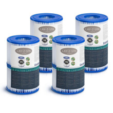 Lay-Z-Spa Hot Tub Filter Cartridge VI for All Lay-Z-Spa Models - 4 x Twin Pack (8 Filters)