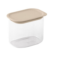 Brabantia Stackable Food Storage Container 700ml with Clear Body and Space-Saving Design, Suitable for Cereal, Snacks or Dry Ingredients in Cupboards