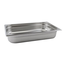Genware NEV-GN11-65 Stainless Steel Gastronorm Pan, Size 1/1, 65 mm Deep