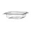Thali Outlet - 100 x 150cc Clear Plastic Salad Containers with Hinged Lids Stackable Leakproof Rectangle Boxes 1
