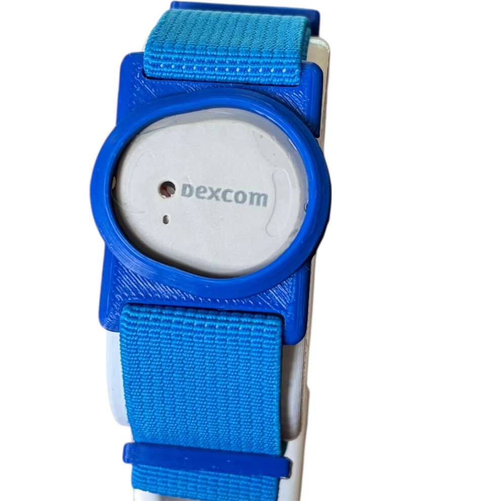 Cgm Clips Uk Sensor Armband Holder/Protector Compatible With Dexcom G7 (Blue)
