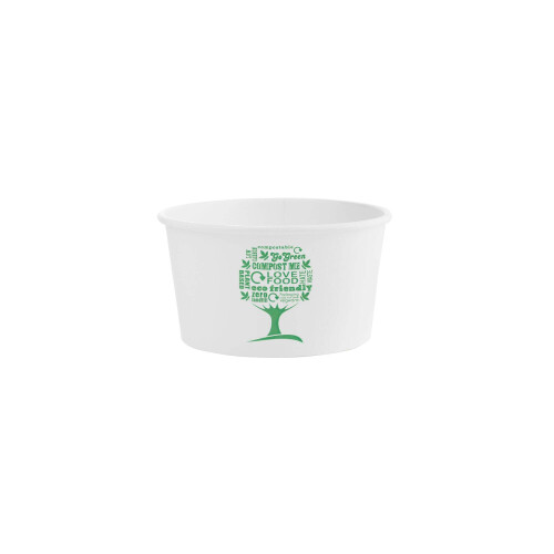Vegware Green Tree 12oz Soup Containers - 1x500
