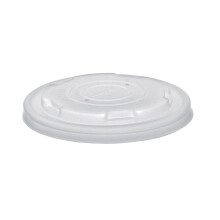 Vegware Hot Soup 90mm Flat CPLA Container Lid (Pack of 1000)