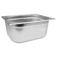 C&S Homestore Stainless Steel Gastronorm 1/2 Size Pan ? Solid Variant ? Durable Food Storage Container for Catering, Buffet, Bain Marie, Chafing Dish
