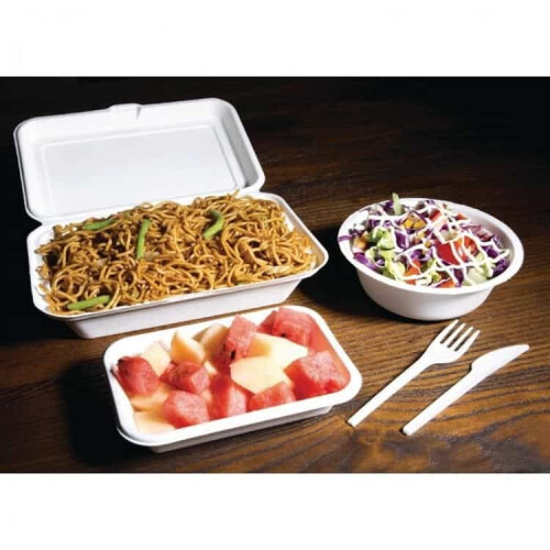 Fiesta Compostable Bagasse Food Container 10x6'' (Pack 250) 2