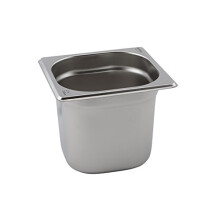 Stainless Steel 1/6 Gastronorm Container 150mm Pan Deep, Catering, Bain Marie, Gastro Food Pans