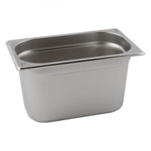 Stainless Steel 1/4 Gastronorm Container 200mm Pan Deep, Catering, Bain Marie, Gastro Food Pans