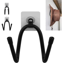 Cowboy Hat Rack , Hat Holder , Hat Organizer, Hat Wall Mount display , Hat bracket Hook, Hat Hangers, - No drilling, No installation tool required ,