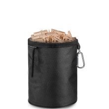 plastific Peg Bag with Hanging Clip, 600D Waterproof Weather Resistant Clothes Peg Bag, Rotary Dryer Peg Bag for Laundry Clothes Pegs, Indoor Outdoor
