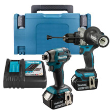 Makita 18V DLX2549TJ Lithium Brushless Kit DHP492 Drill + DTD173 Impact 5.0ah
