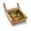 Vegware Compostable Medium Kraft Pasta Box with Window Case 300 2