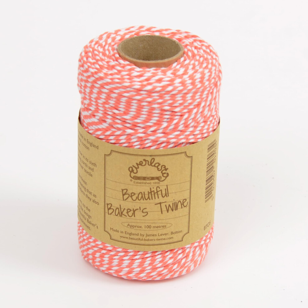 100M - Everlasto Original 'Beautiful Bakers Twine' (2Mm Approx) (Strawberry) 5051225299682