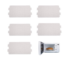 Crumye 5 Pcs Universal Mica Sheet Waveguide Plate, Replacement Oven Protector Sheet for Microwave Insulation Flame Retardant Waveguide Sheet Mica for