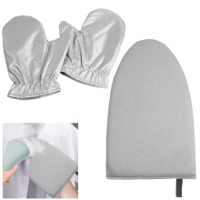 Vicloon Steamer Ironing Glove, 3 PCS Heat Resistant Garment Steamer Mitt, Ironing Gloves With Finger Loop, Handheld Ironing Board, Portable Waterproof