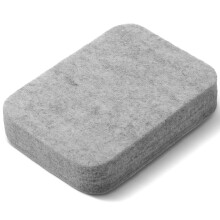 Matwsec Needle Felting Pad, 4.53 x 3.43 In Thickening Felting Pad, Natural Wool Pressing Mat, Grey Felt Mat for Any Wool Felting Supplies