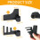 Bread Maker Paddle 2Pcs for Panasonic Breadmaker Kneading Mixing Blade Bread Machine Replacement Paddle Blade Nonstick Teflon Coated Flat Rye Kneading 2