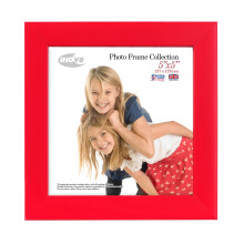 Inov8 British Made Traditional Picture/Photo Frame, Regal Red, Square 5x5 Inch