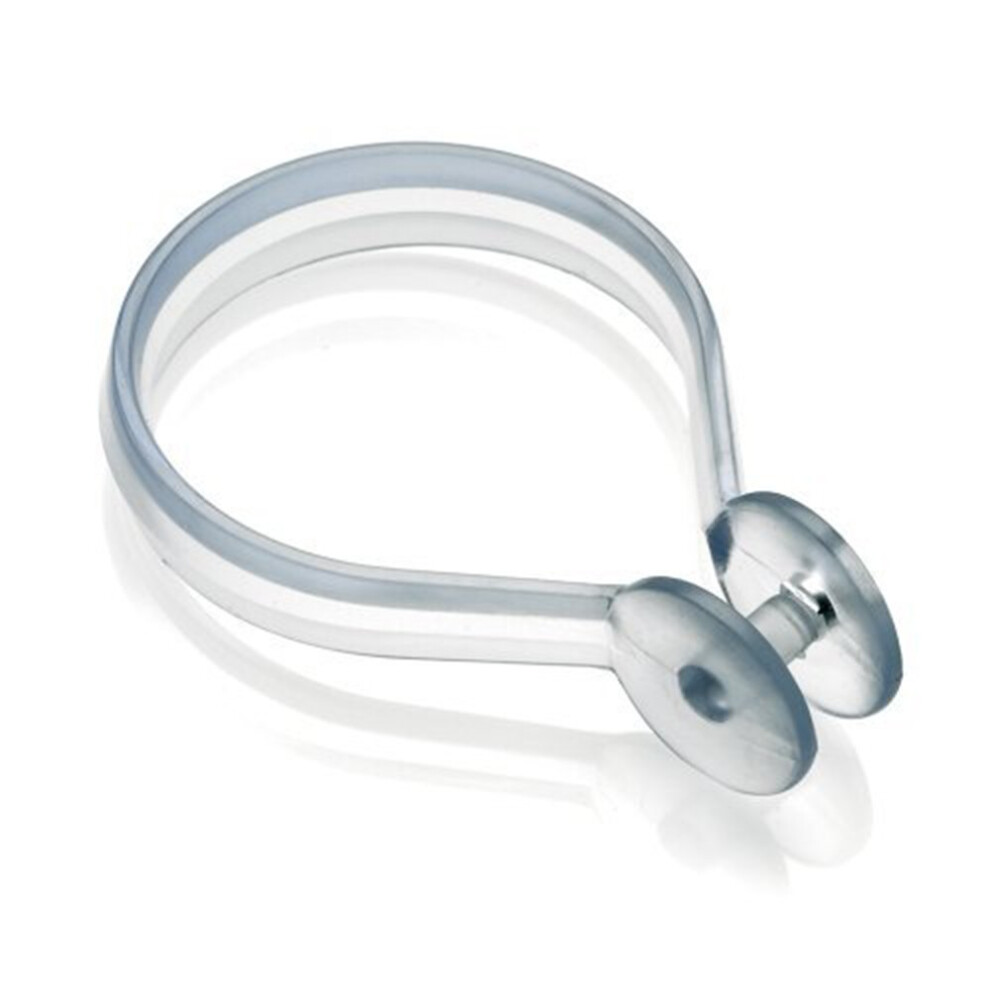 Croydex Clear Shower Curtain Button Rings, Pack Of 12, Clear,33Mm
