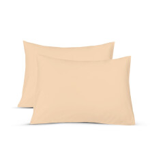 A ATH COLLECTION 100% Egyptian Cotton Pair OF Pillowcases 200 Thread Count Soft Pillow Cases 2 Pack (Mocha)