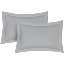 Pillow Shams 2 Pack Oxford Pillowcases, 100% Poly-Cotton Ultra Soft Premium Quality Bedroom Pillow Case Cover - Decorative Standard Pillow Covers