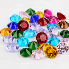 HERZWILD Decorative Diamonds Crystals Colourless Sparkling Diamond Crystals Confetti Decorative Stones Crystals Diamonds (color 20mm)?