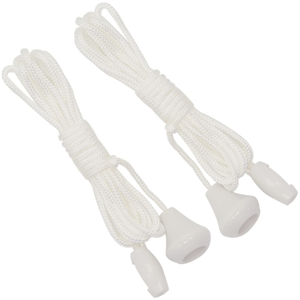 Rowwait Light 2Pcs Pull Cord String With Connector,1.5M Pull Cord String With Connector,Cord Spare Ceiling Switch Nylon Pull Cord Pull Cord For