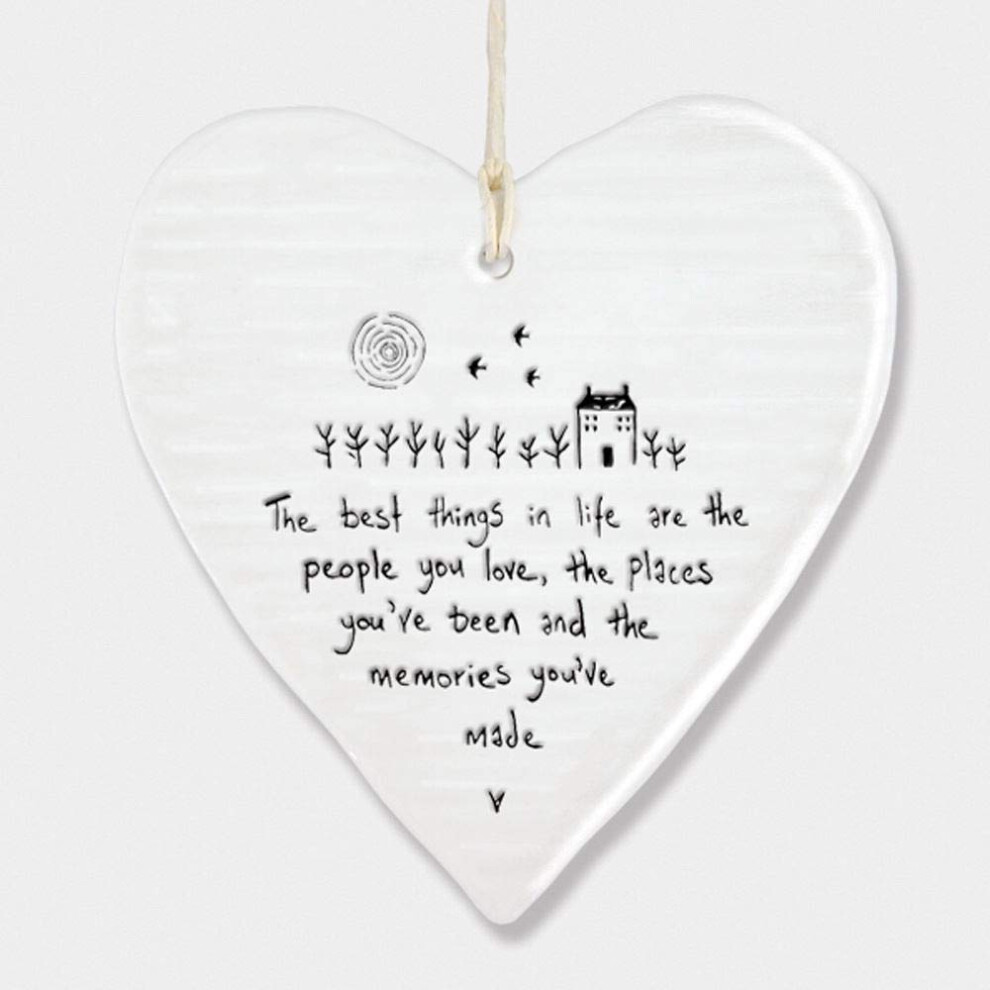 East Of India Hanging Heart Gift The Best Things In Life