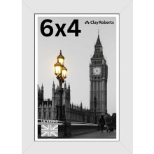 Picture Frame 6 x 4, White, Freestanding and Wall Mountable, 10 x 15 cm, 6x4 Picture Frames, White 6x4 Photo Frames, 4x6 Photo Collage Gallery Display