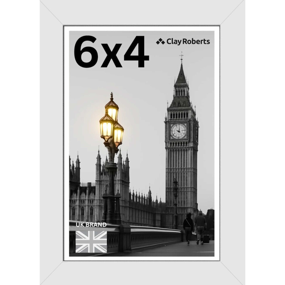 Picture Frame 6 X 4, Freestanding And Wall Mountable, 10 X 15 Cm, 6X4 Picture Frames, 6X4 Photo Frames, 4X6 Photo Collage Gallery Display White 5051225330972
