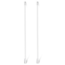 2pcs Blind Wand for Window Blinds,VerticalBlinds Replacement Stick Clear Plastic BlindOpener Stick with Hooks and Grips,12in Length Drapery Wand