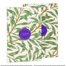 The Master Herbalist Natural Moth Repellent | Lavender & Neem Oil Scented Wardrobe Freshener in a William Morris Inspired Willow Design | Anti-Moth