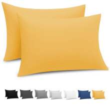 Grace Pillow Cases 2 Pack - Brushed Microfiber Pillowcases - Ultrasoft Hypoallergenic Pillowcases 2 Pack With Envelope Closure - Non Iron Breathable