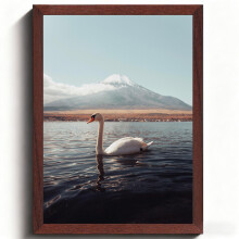 A4 Picture Frame, Wooden Photo Frame, Versatile Black Frame with Safe Perspex Front & Wall Hanging Hooks - For Display, Landscape or Portrait