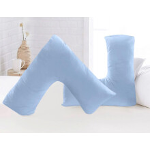 Luxury Microfiber V-Shaped Pillowcase ? Ultra Soft, Breathable & Wrinkle-Resistant ? Support Pillow Cover for Pregnancy, Nursing & Orthopedic Comfort