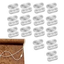 Rowwait 15 PCS Roller Blind Chain Connectors, Replacement Vertical Roman Roller Blind Ball Chain Cord Connector Clips, Blind Cord Connector Clips for