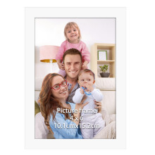 Giftgarden White 6x4 Photo Frame, Sleek Thin Design Picture Frames 6x4 Versatile Tabletop or Wall Displays