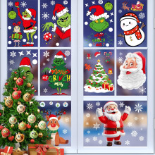Wohohoho 11 Sheets Christmas Decorations Window Clings. 140Pcs Xmas Window Decals for Glass with Windows Christmas Elf Faces, Tree, Snowman,