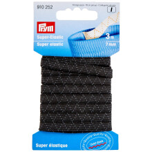 Prym - Black (7mm, 3m) Super Elastic - 1 Unit