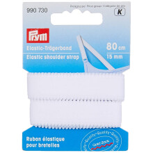 Prym 990730 Elastic Shoulder Straps, White, 9.3 x 6.7 x 1.2 cm