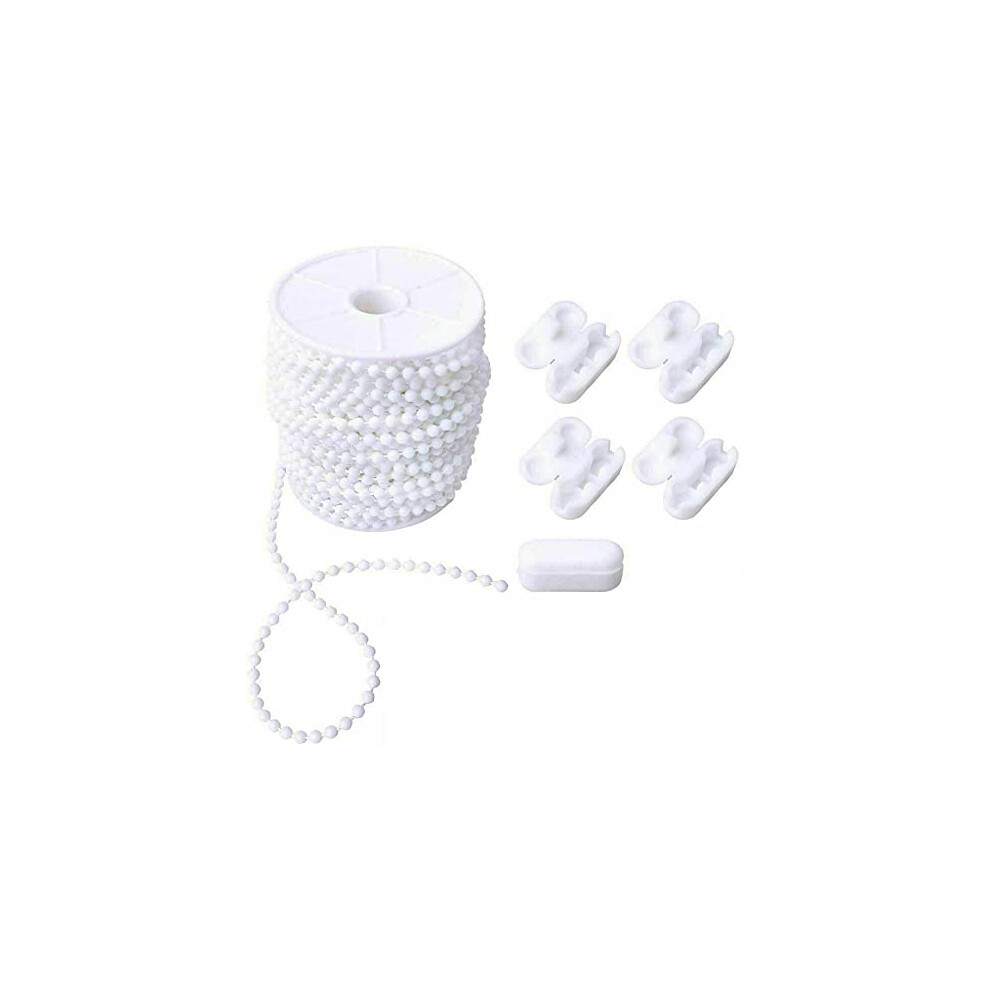 Everyhome Roller Blind And Roman Shade Blind Beaded Chain Cord White Plastic Roller Blind Chain Repair (5M)