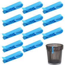 12PCS Wheelie Bin Clips Plastic Multi-functional Anti-Slip Waste Bin Bag Clamp Clips Garbage Clip Trash Can Clip Trash Bag Holder Bin Clips for