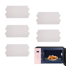 5 PCS High Temperature Resistant Microwave Oven Guards Replacement Oven Protector Sheet for Microwave Insulation Flame Retardant Waveguide Sheet Mica