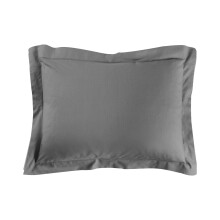 douceur d'int?rieur, Pillowcase (50 x 70 cm) Lina Anthracite, 100% Cotton