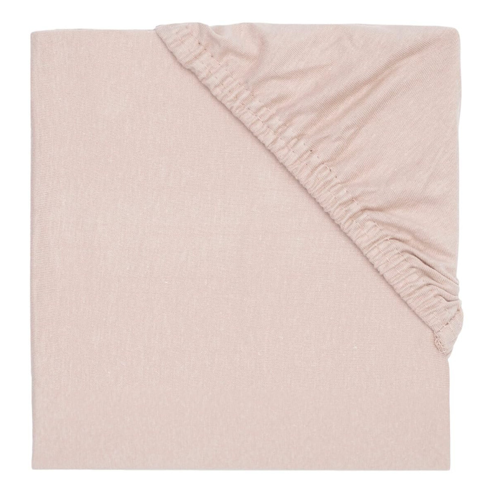 Jollein Jersey Fitted Sheet For The Playpen Wild Rose 75 X 95 Cm 100% Cotton Fitted Sheet Playpen Dusky Pink