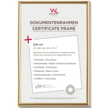 walther design Picture Frame Gold 21 x 29,7 cm (DIN A4) Galeria Plastic Frame KG130H