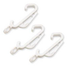 Speedy Streamline Curtain Track Gliders/Hooks, White, 10 count (pack of 1)