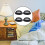 4pcs Shade Reducer Ring E14 Converter, Black Lamp Fixture 3