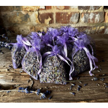 10 Aromatic French Lavender Bags Fresh Handmade Naturally Fragranced Moth Repellent, Sleep Aid, Vacuum Sealed for Freshness