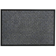 SAFRI Grey Door Mat 40x60cm Indoor Outdoor Dirt Trapper Barrier Mat Non-Slip Entrance Rug Shoes Scraper Kitchen Bath Hallway Home Office Water